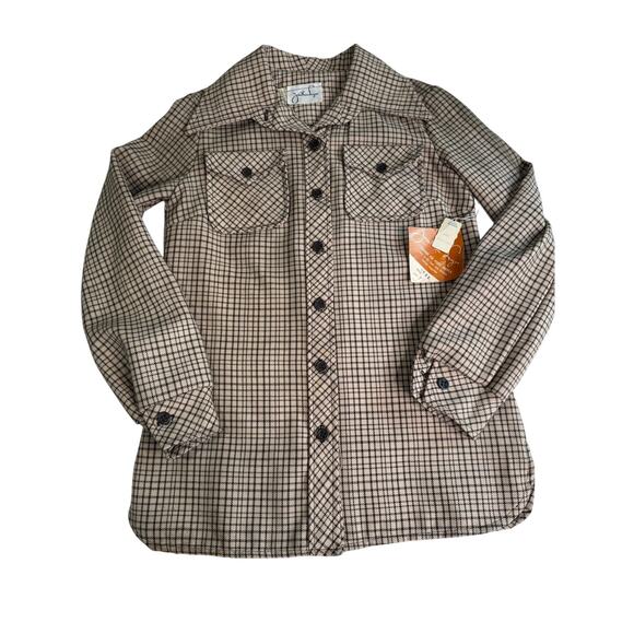 Jonathan Logan Tops - Vintage Jonathan Logan Plaid Button Up Shirt